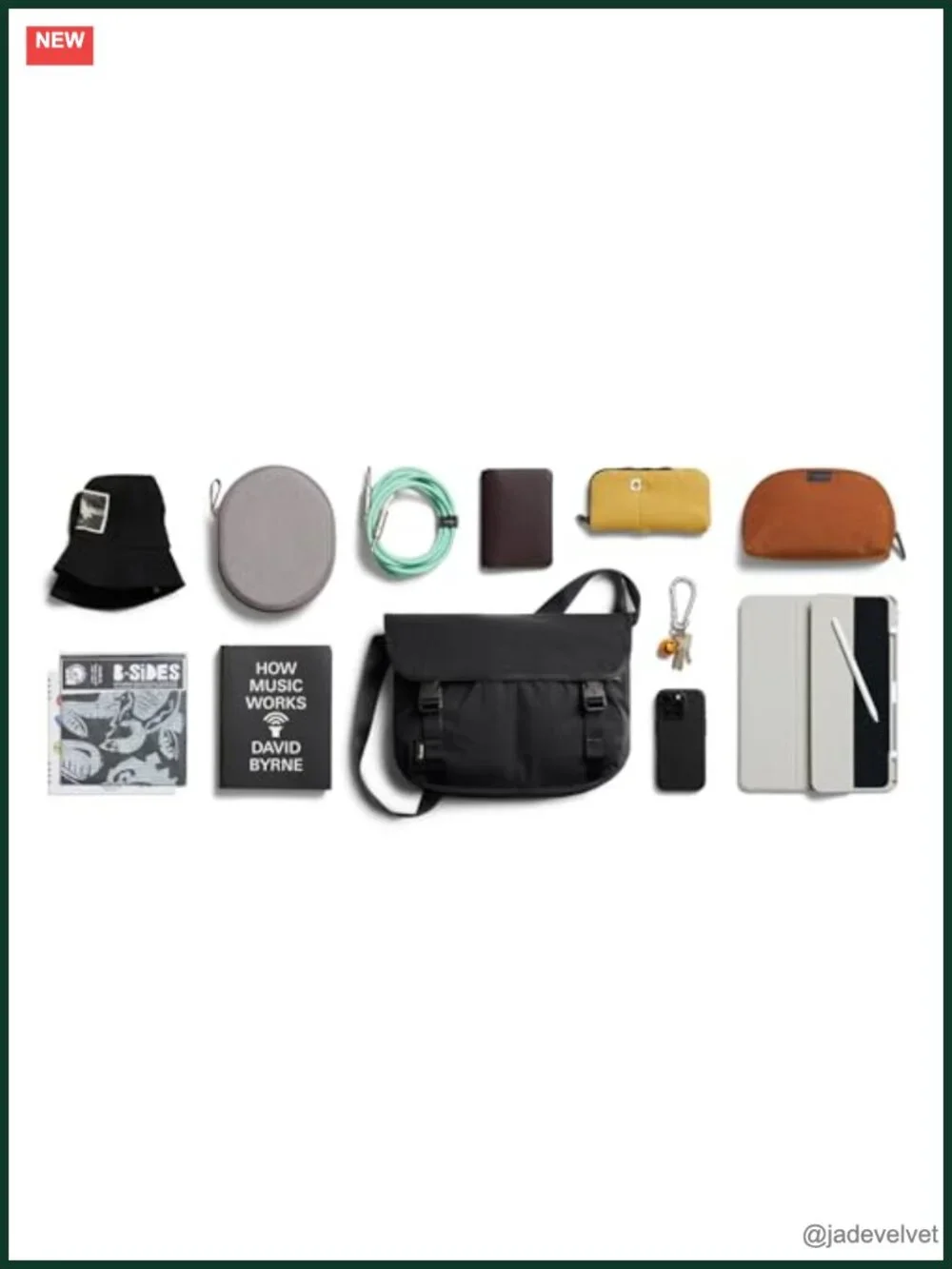 Lightweight Messenger Bag with Shoulder Strap, 12L, Adjustable